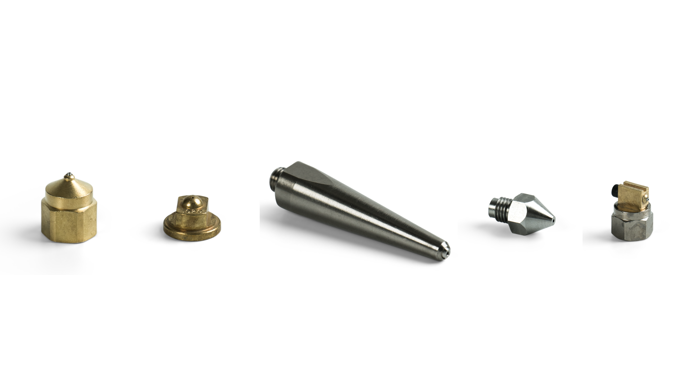 Variety of hot melt nozzles available from APPLIED Adhesives